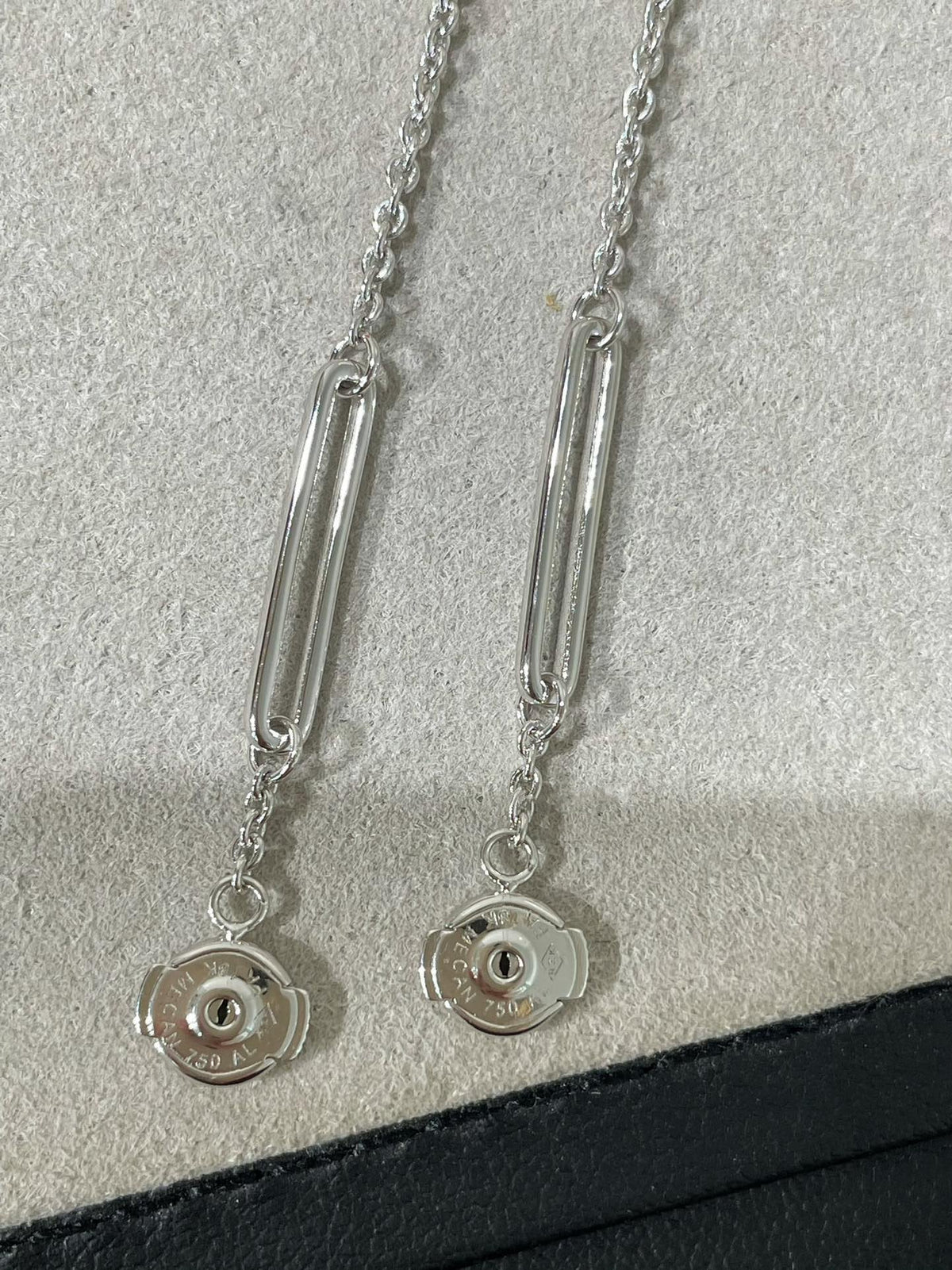 [AW]CHAINE CHAOS DIAMOND DROP EARRINGS