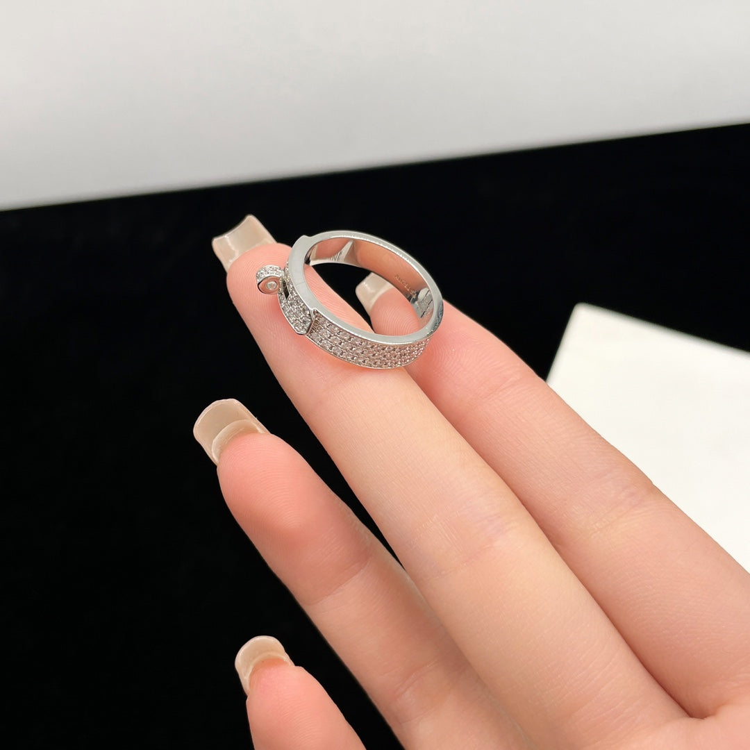 [AW]KELLY SILVER DIAMOND RING