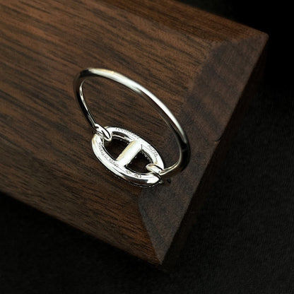 [AW]RONDE SMALL SILVER DIAMOND RING