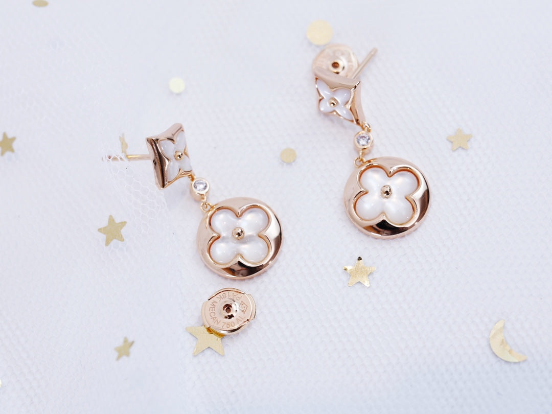 [AW]STAR AND SUN ROSE GOLD MOP DROP EARRINGS