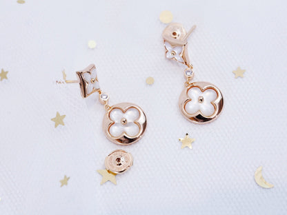 [AW]STAR AND SUN ROSE GOLD MOP DROP EARRINGS