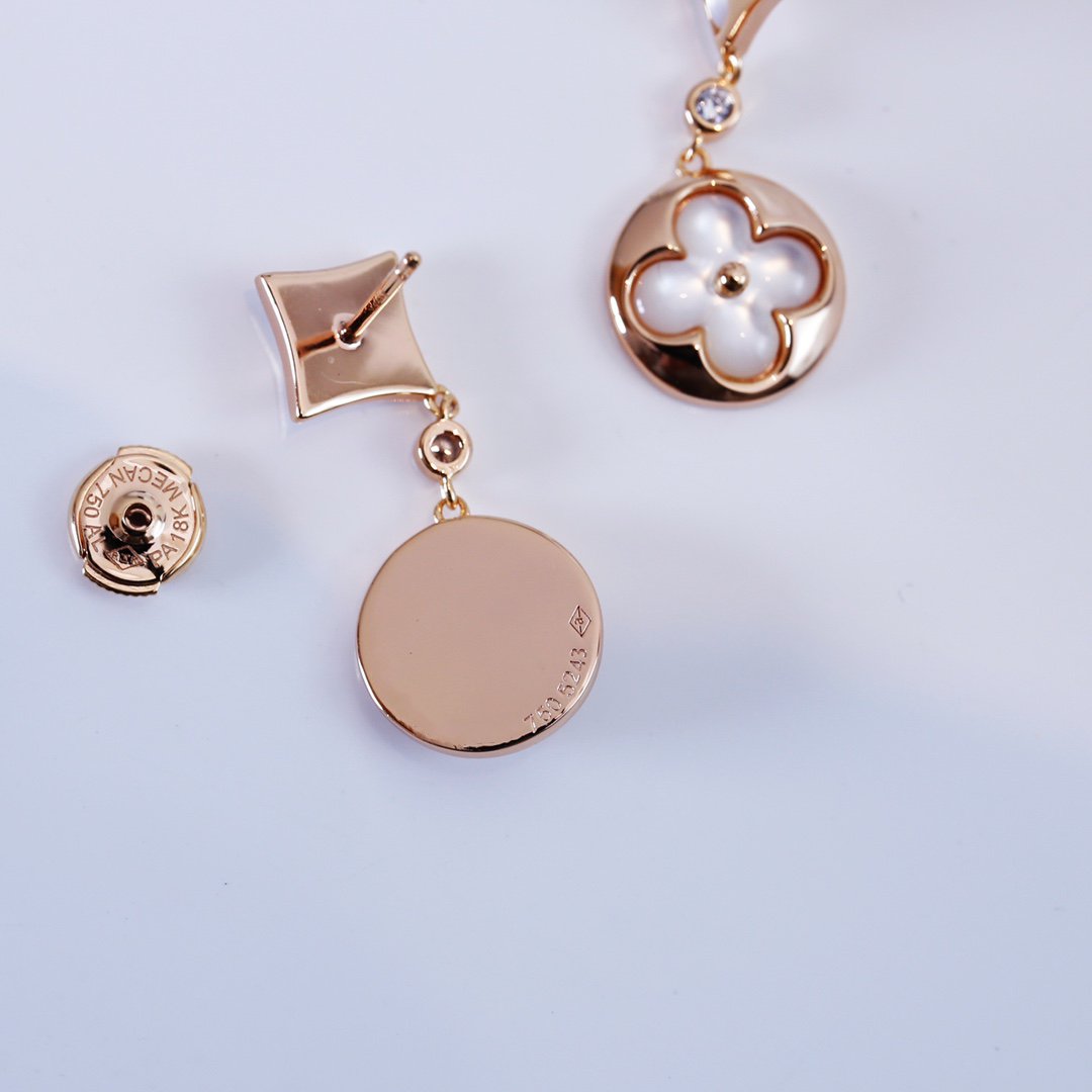 [AW]STAR AND SUN ROSE GOLD MOP DROP EARRINGS