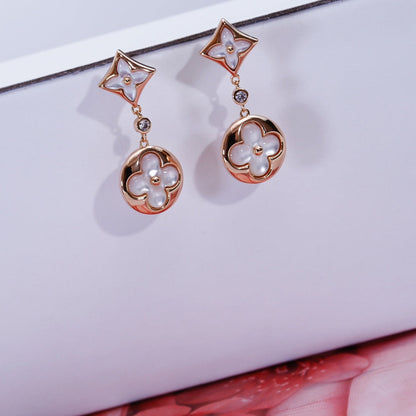 [AW]STAR AND SUN ROSE GOLD MOP DROP EARRINGS