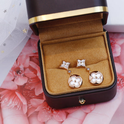 [AW]STAR AND SUN ROSE GOLD MOP DROP EARRINGS