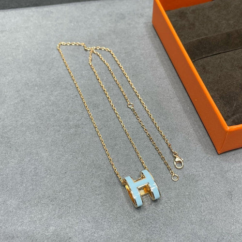 [AW]POP H SKY BLUE NECKLACE