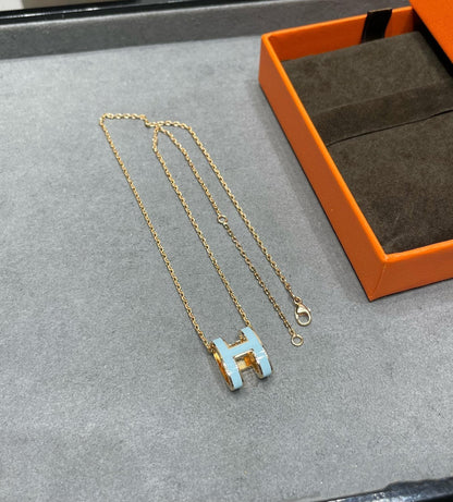 [AW]POP H SKY BLUE NECKLACE