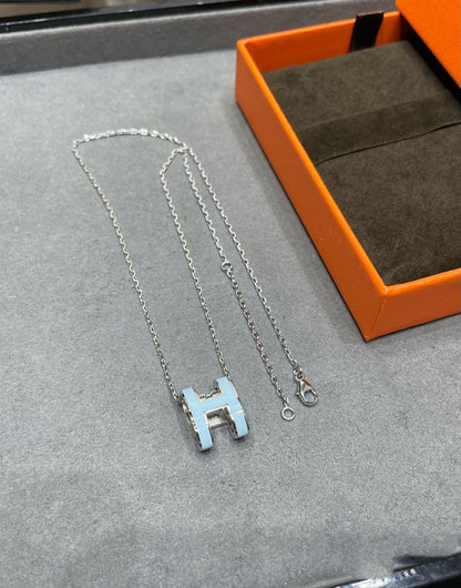 [AW]POP H SKY BLUE NECKLACE