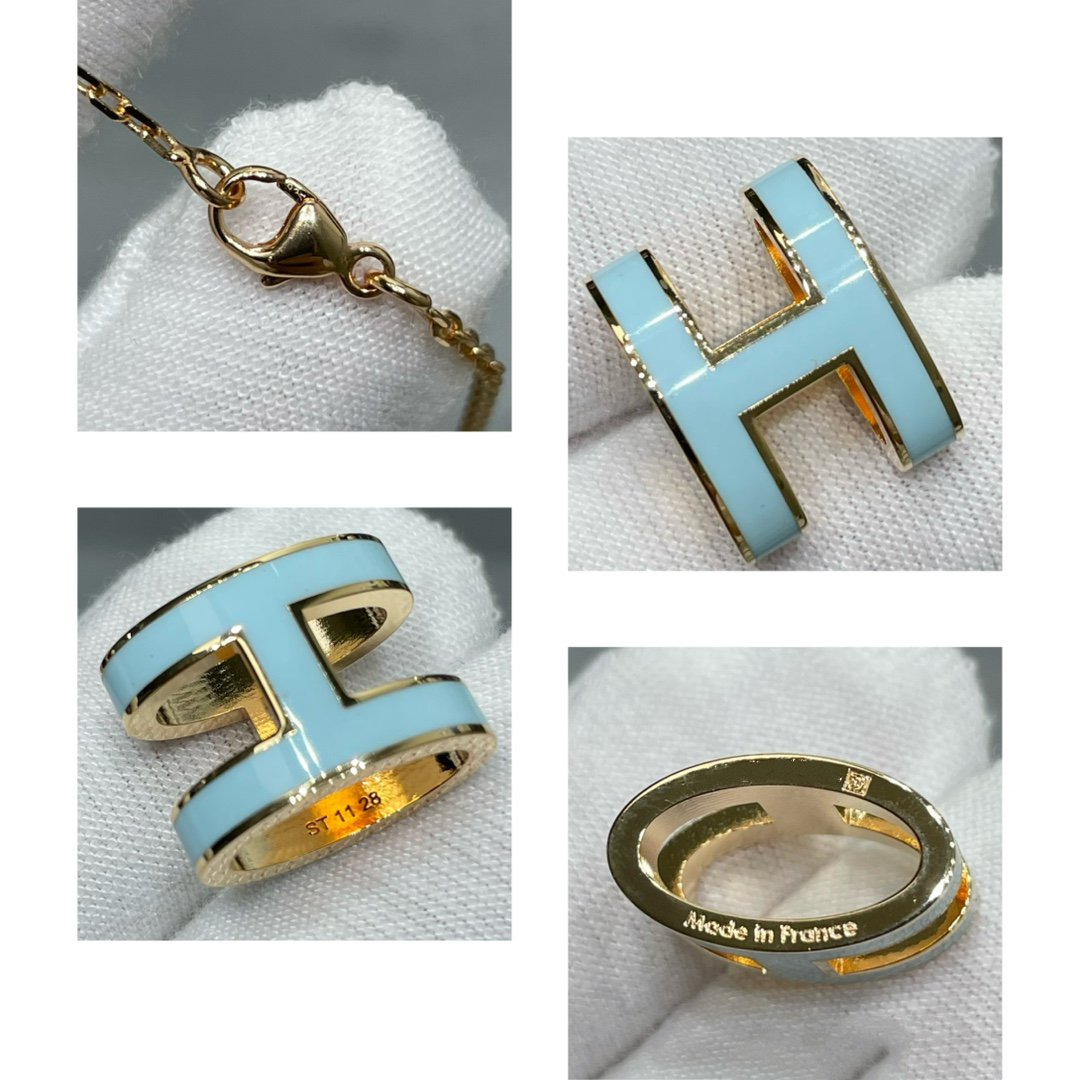 [AW]POP H SKY BLUE NECKLACE