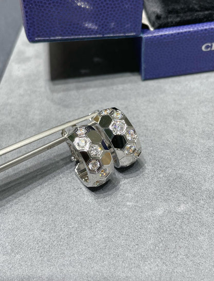 [AW]BEE LOVE DIAMOND HOOP EARRINGS