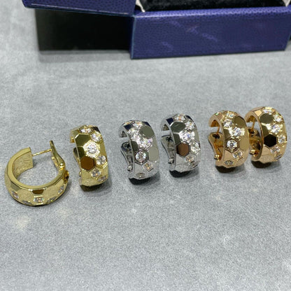 [AW]BEE LOVE DIAMOND HOOP EARRINGS