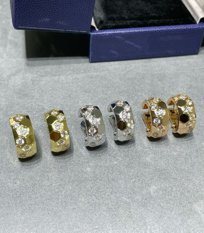 [AW]BEE LOVE DIAMOND HOOP EARRINGS
