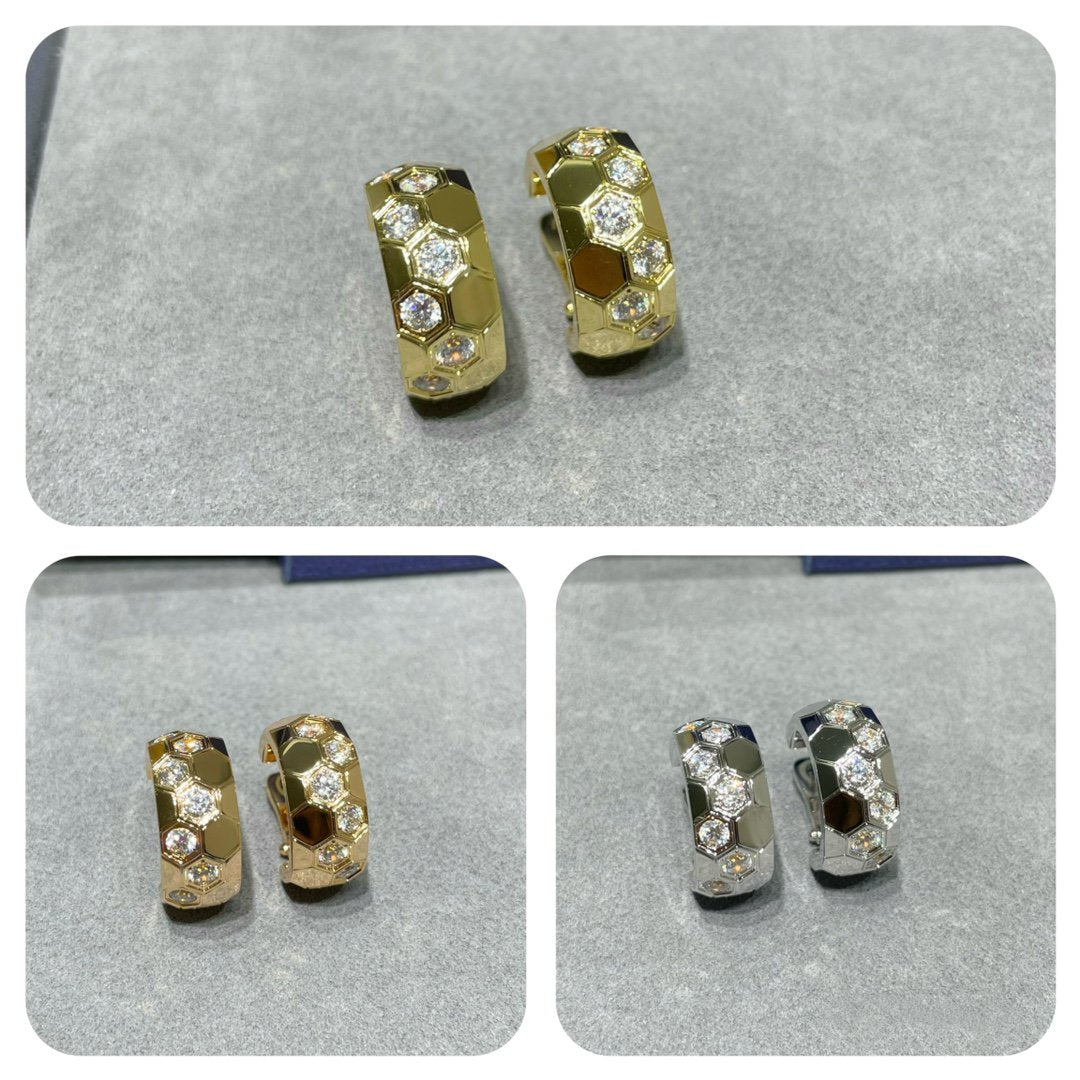[AW]BEE LOVE DIAMOND HOOP EARRINGS