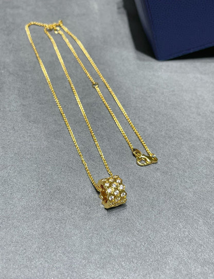 [AW]BEE LOVE DIAMOND PAVED 3 ROW NECKLACE