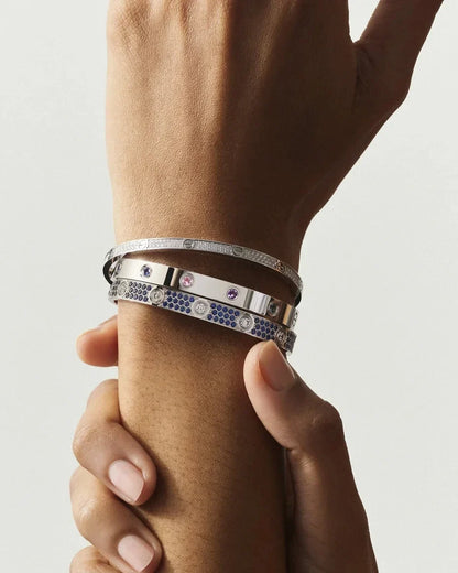 [AW]CLASSIC 6.1MM LOVE BRACELET 10-DIAMOND FULL PAVÉ