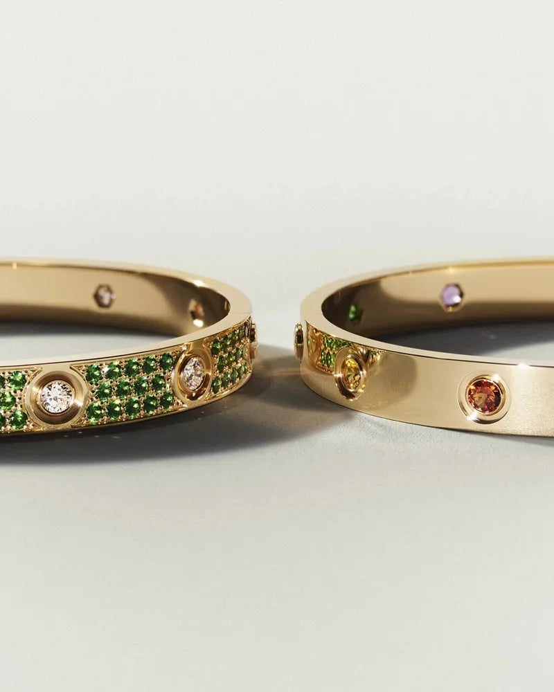[AW]CLASSIC 6.1MM LOVE BRACELET 10-DIAMOND FULL PAVÉ