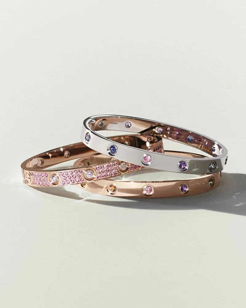 [AW]CLASSIC 6.1MM LOVE BRACELET 10-DIAMOND FULL PAVÉ