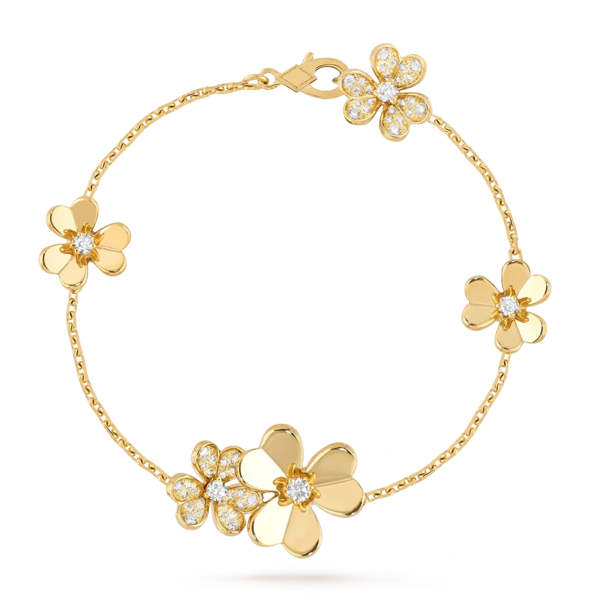 [AW]LUMINOUS BLOSSOM 5-MOTIF CHARM BRACELET