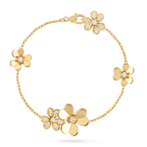 [AW]LUMINOUS BLOSSOM 5-MOTIF CHARM BRACELET