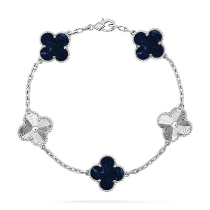[AW]LUCKY CLOVER 5-MOTIF BRACELET - PIETERSITE COLLECTION