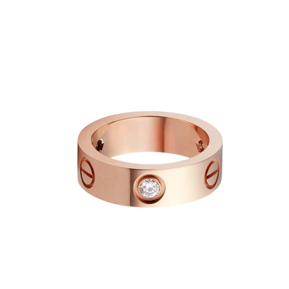 [AW]LOVE 5.5MM 3 DIAMONDS RING