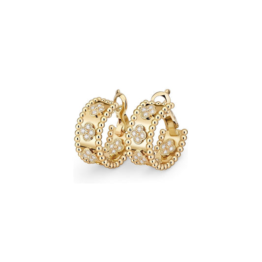 [AW]KALEIDOSCOPE CLOVER HOOP EARRINGS