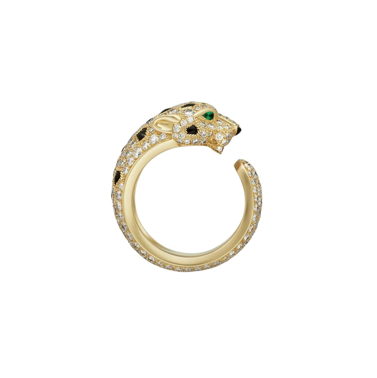 [AW]PANTHÈRE DE DIAMOND HALF-PAVÉ MEDIUM RING
