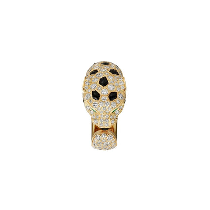 [AW]PANTHÈRE DE DIAMOND HALF-PAVÉ MEDIUM RING