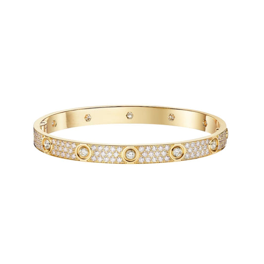 [AW]CLASSIC 6.1MM LOVE BANGLE - 10-DIAMOND FULL PAVÉ