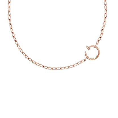 [AW]CLOU DIAMOND NAIL PENDANT NECKLACE