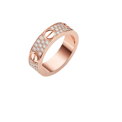 [AW]LOVE 5.5MM FULL-PAVÉ DIAMOND RING