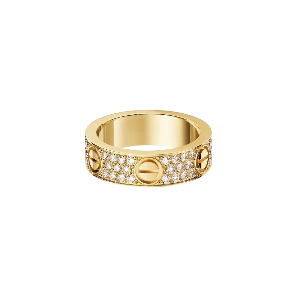 [AW]LOVE 5.5MM FULL-PAVÉ DIAMOND RING