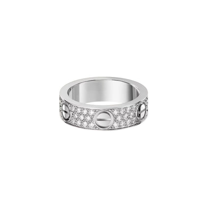 [AW]LOVE 5.5MM FULL-PAVÉ DIAMOND RING