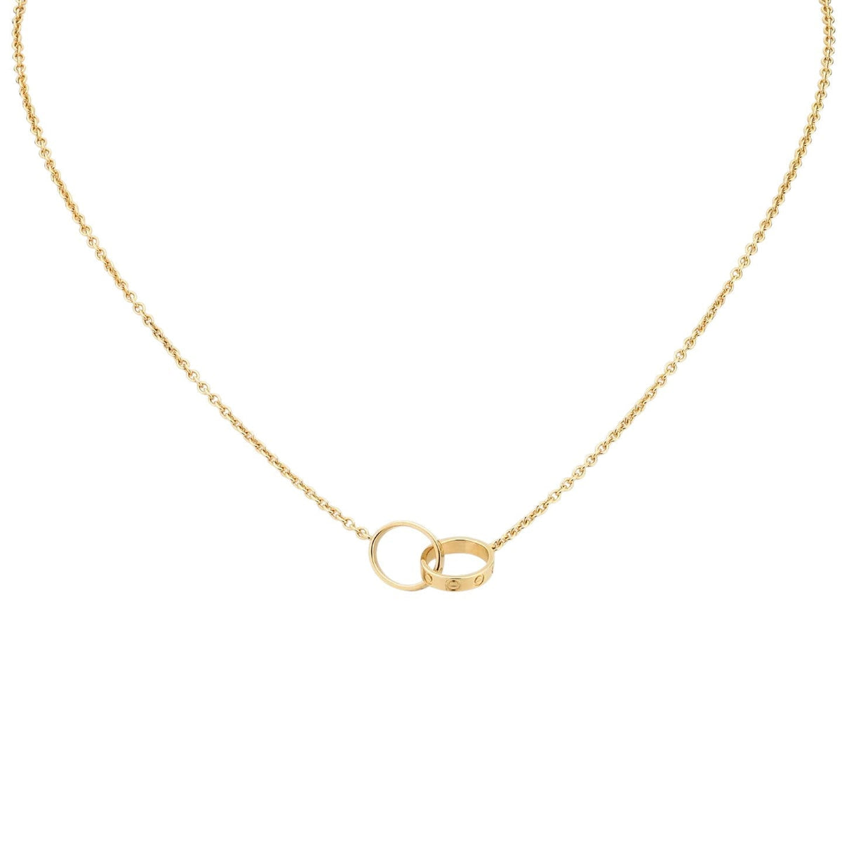 [AW]LOVE DOUBLE-RING PENDANT NECKLACE