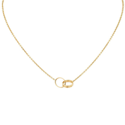 [AW]LOVE DOUBLE-RING PENDANT NECKLACE