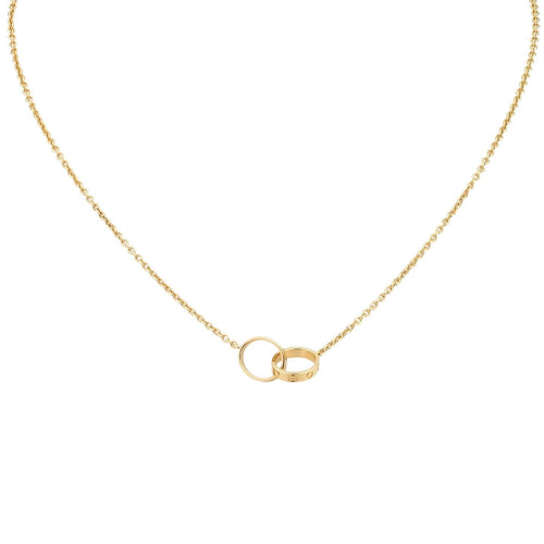 [AW]LOVE DOUBLE-RING PENDANT NECKLACE