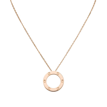 [AW]LOVE LARGE CIRCULAR PENDANT NECKLACE