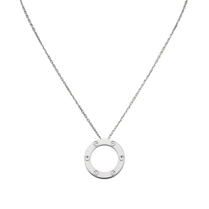 [AW]LOVE LARGE CIRCULAR PENDANT NECKLACE