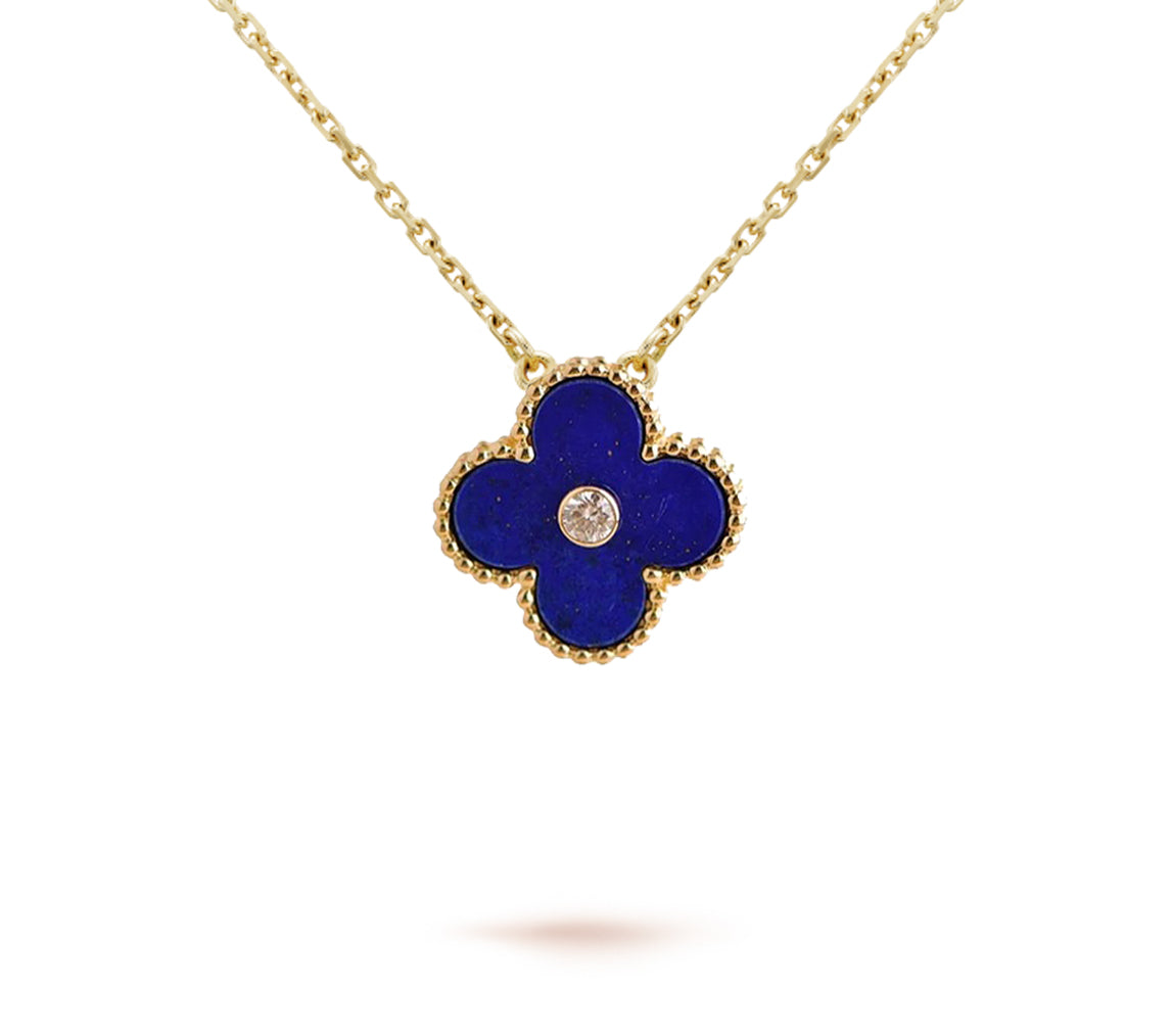 [AW]LIMITED EDITION CHRISTMAS CLOVER FLOWER NECKLACE - 15MM ANNUAL COLLECTIBLE PENDANT