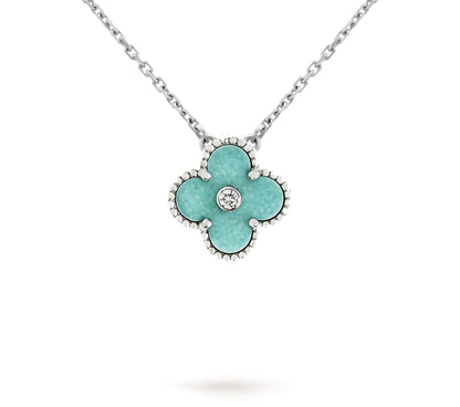 [AW]LIMITED EDITION CHRISTMAS CLOVER FLOWER NECKLACE - 15MM ANNUAL COLLECTIBLE PENDANT