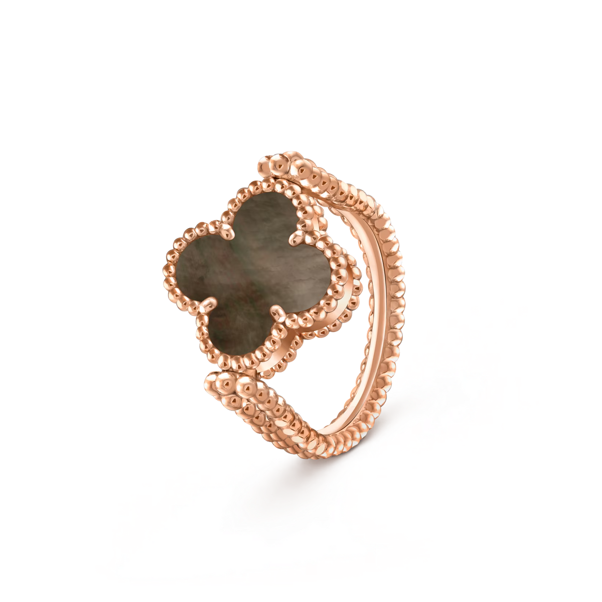 [AW]LUCKY CLOVER ROSE GOLD REVERSIBLE RING