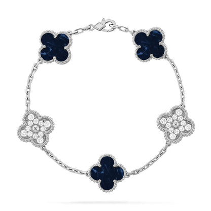 [AW]LUCKY CLOVER 5-MOTIF BRACELET - PIETERSITE COLLECTION