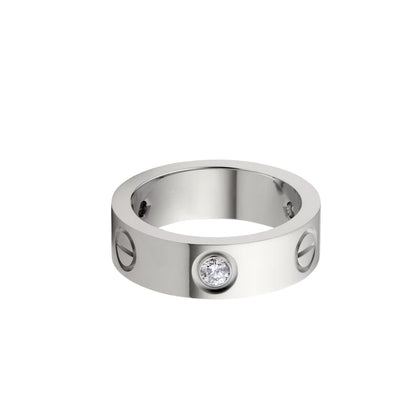 [AW]LOVE 5.5MM 3 DIAMONDS RING