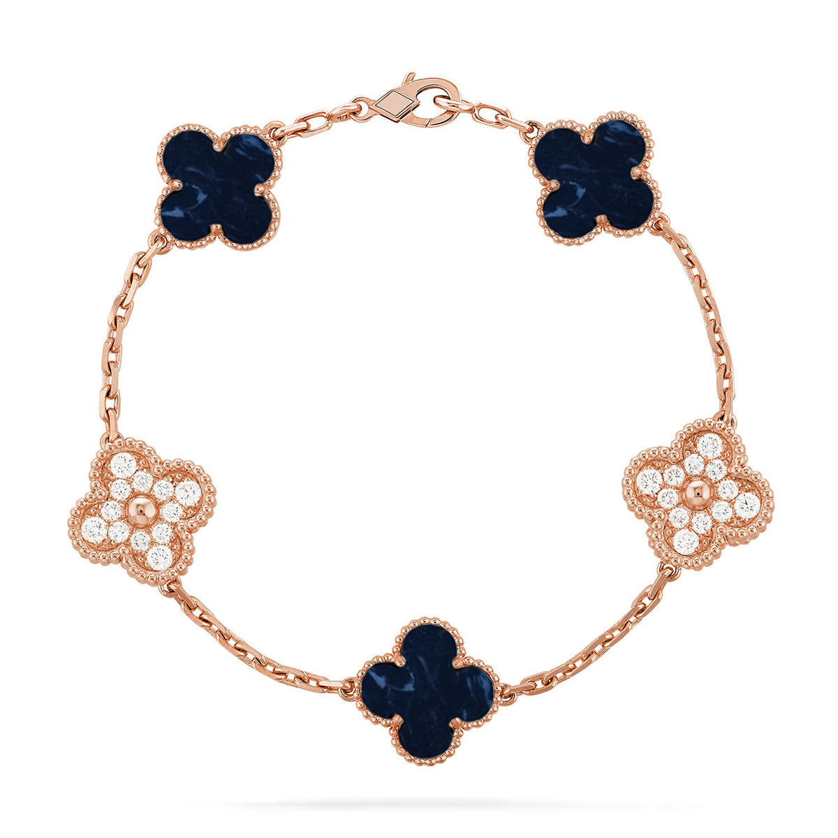 [AW]LUCKY CLOVER 5-MOTIF BRACELET - PIETERSITE COLLECTION