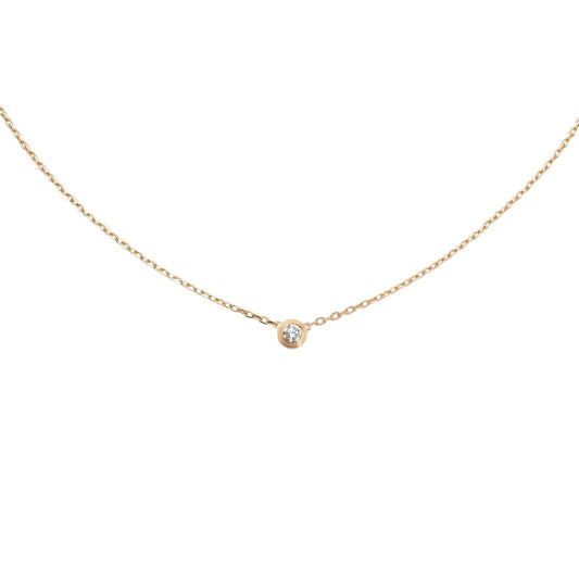 [AW]LOVE SCREW PENDANT SINGLE DIAMOND NECKLACE