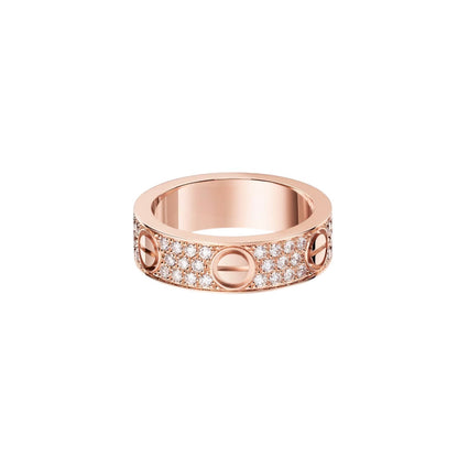[AW]LOVE 5.5MM FULL-PAVÉ DIAMOND RING