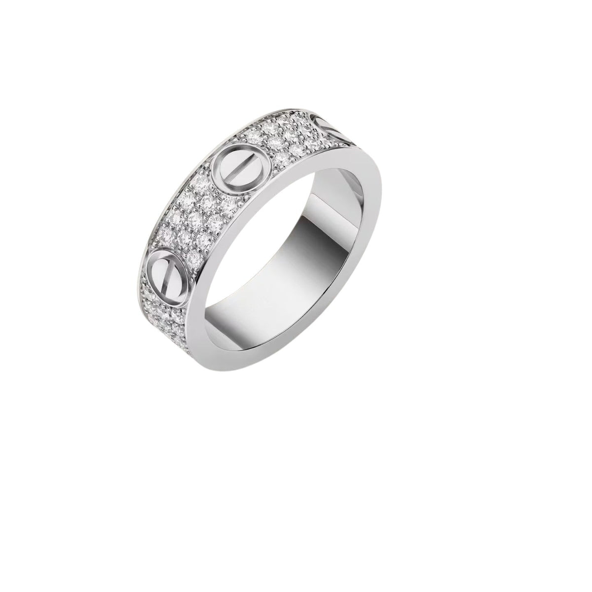 [AW]LOVE 5.5MM FULL-PAVÉ DIAMOND RING