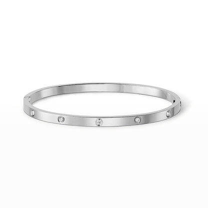 [AW]LOVE 3.65MM SMALL MODEL BANGLE - 10-DIAMOND