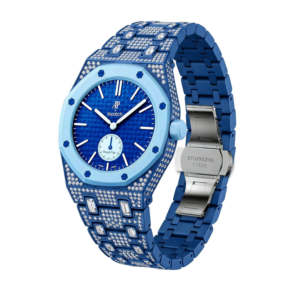 [AW]Royal Oak Pop Exclusive Bioceramic Case & Bioceramic Strap Full Diamond