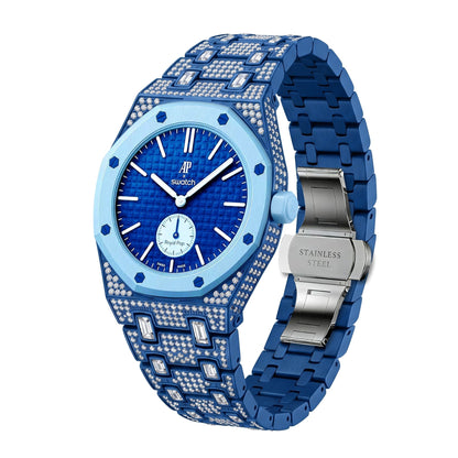 [AW]Royal Oak Pop Exclusive Bioceramic Case & Bioceramic Strap Full Diamond