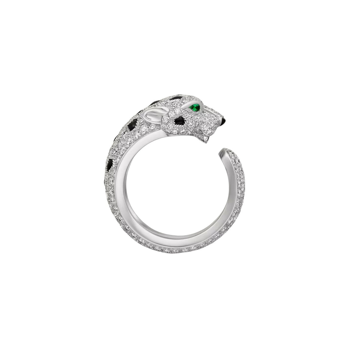 [AW]PANTHÈRE DE DIAMOND HALF-PAVÉ MEDIUM RING